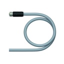 Connection cable RKP54PLB-2/TXG, M12 L-coded, female, straight, 4+FE, 2m PUR
