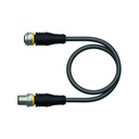 Connection cable RKS4.4T-5-RSS4.4T/TXL, M12, female/male, straight, 4-pin, 5m PUR, shielded