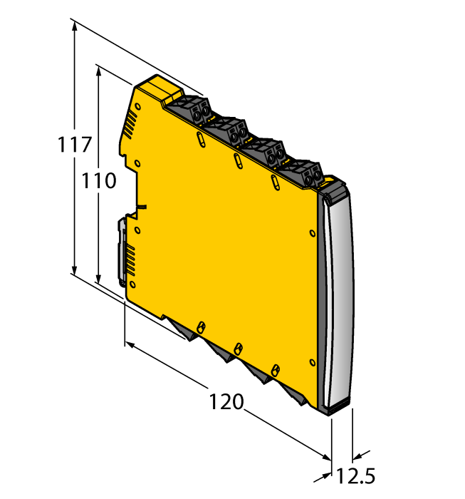 Izolējošā barjera IM12-DI01-2S-2T-0/24VDC, 2 kanāli, 2 tranzistoru izejas, 10-30VDC, SIL2
