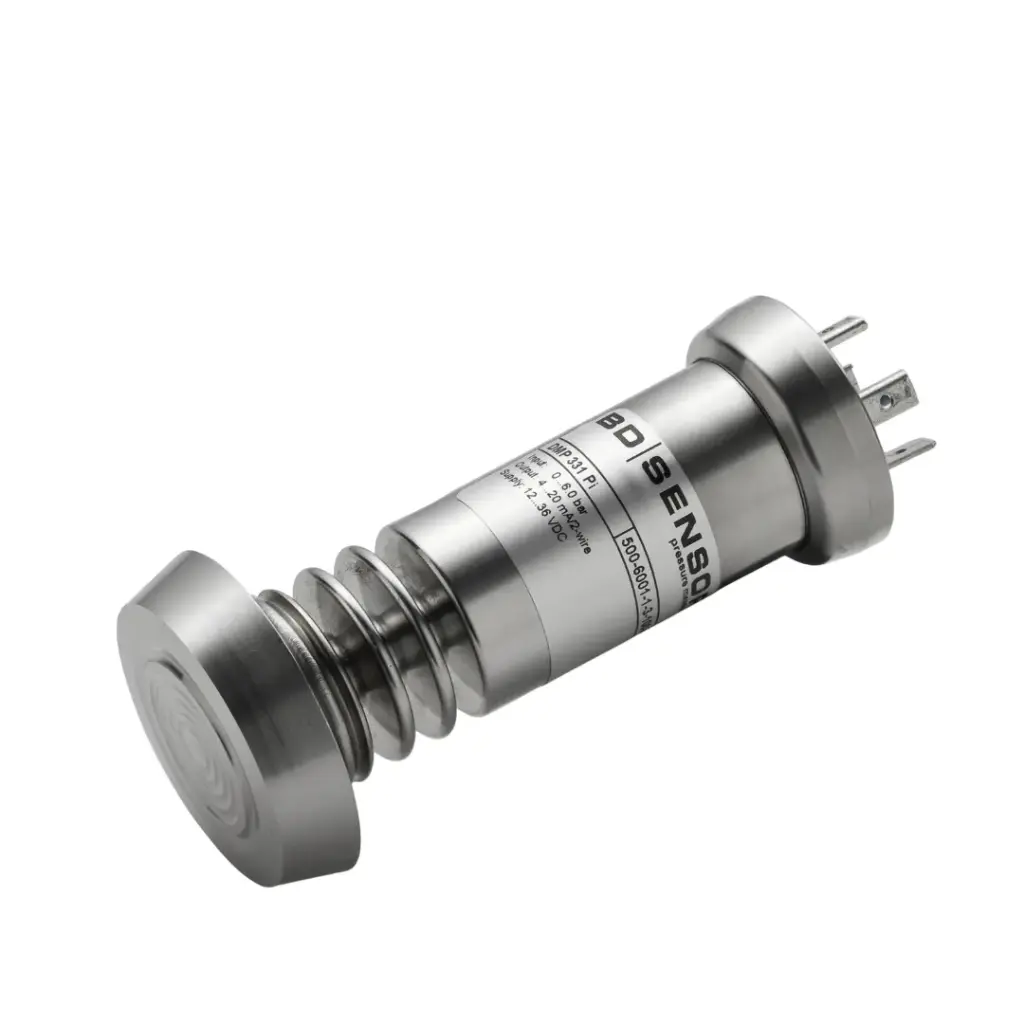 [500-V302-1-1-M10-Z66-1-1-2-111] Spiediena sensors DMP331Pi, -1...3 bar, 4-20 mA, G 3/4" DIN 3852, flush 2x O ring, M12 konektors, 4-pinu
