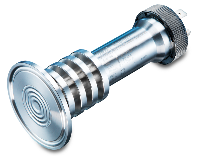 Pressure sensor PBMH-24B22RA14451F21000, 0...10 bar, 4-20mA, Tri-Clamp DN 33.7/38, DIN 43650 A
