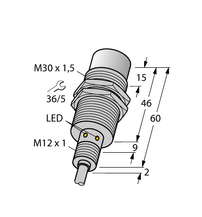 Induktīvais sensors NI30U-EM30WD-AP6X