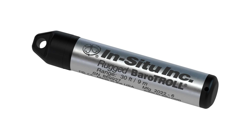 Rugged Baro TROLL - for use with Rugged TROLL 100 and 200. Deploy on backshell hanger (included) or Direct Read cable
