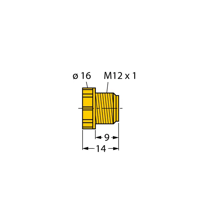 [6999003] VS-M12-YE end-cap