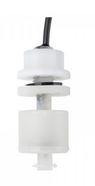 Level switch, float vertical, -20...+100°C, 25W, NO, polypropylene, 1m cable