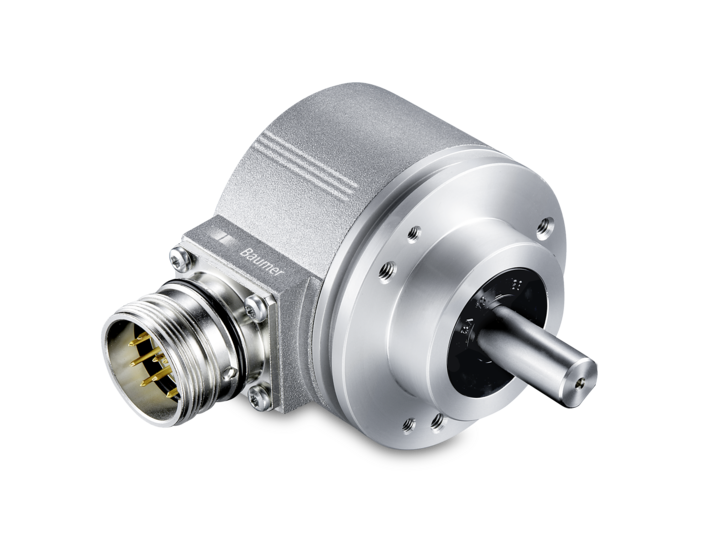 Encoder EIL580P-SC10.7BF.01024.B, programmable 1...65536 PPR, TTL/HTL, 4.75-30VDC, Ø10 mm shaft, M12 8-pin