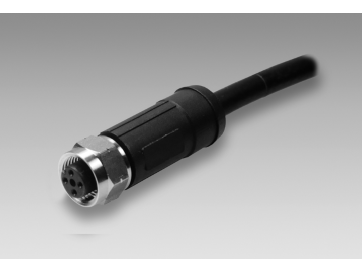 Connection cable ESG 34FH0500G, M12 female, 8-pin, straight, 5m PUR cable, shielded