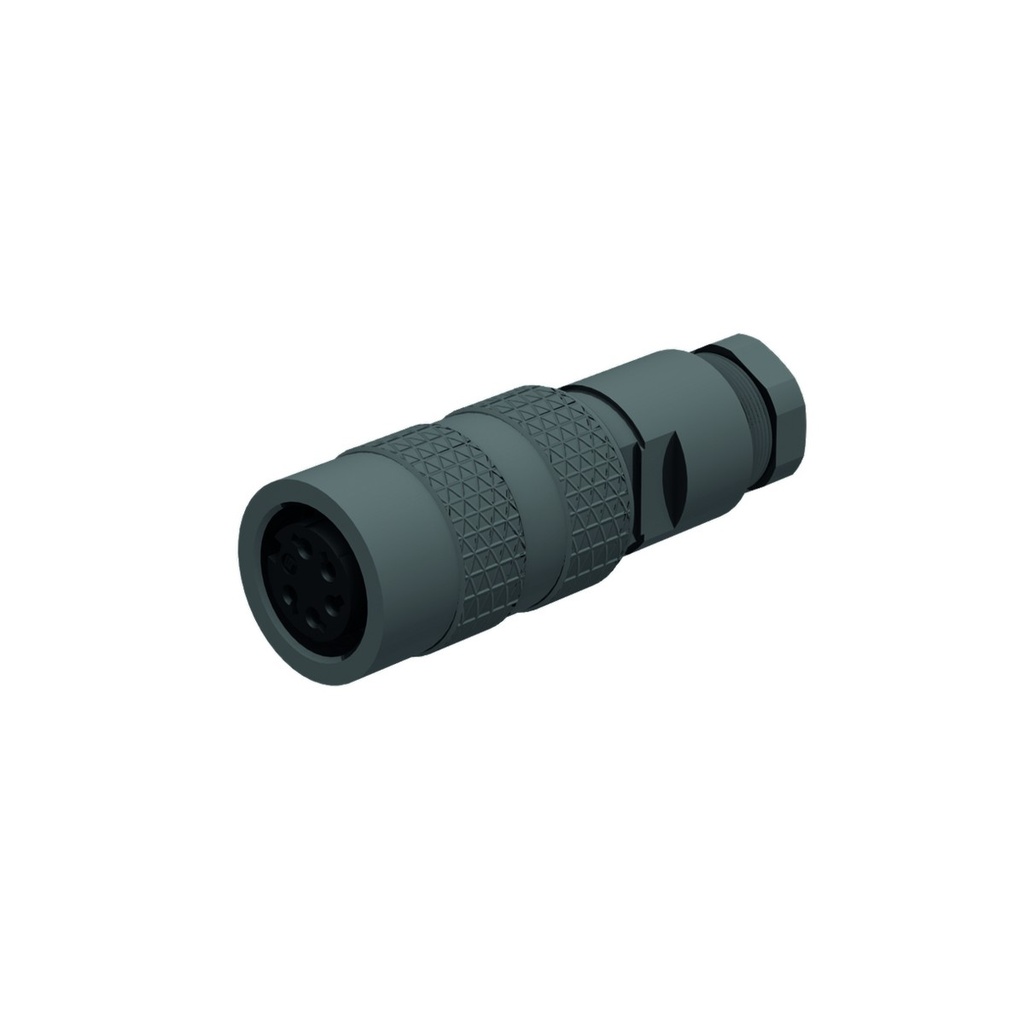 Connector BK7-0, M16 female straight, 7-pin, 6...8mm cable