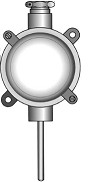 [ALPA] Temperature sensor PT100, -40/120C, Class A, outdoor air IP67 