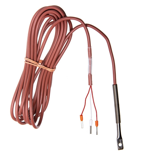 Temperatūras sensors PT100, M3 skrūvei, <180C, 3m silikona kab., 