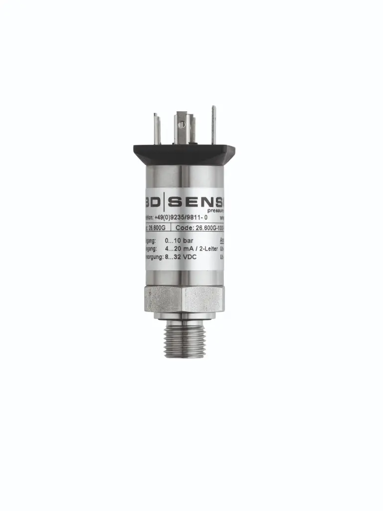 [26.600G-D025-R-1-5-100-H00-1-582] Spiediena sensors 26.600G, -1...0 bar, 4-20 mA, G 1/2", spec.