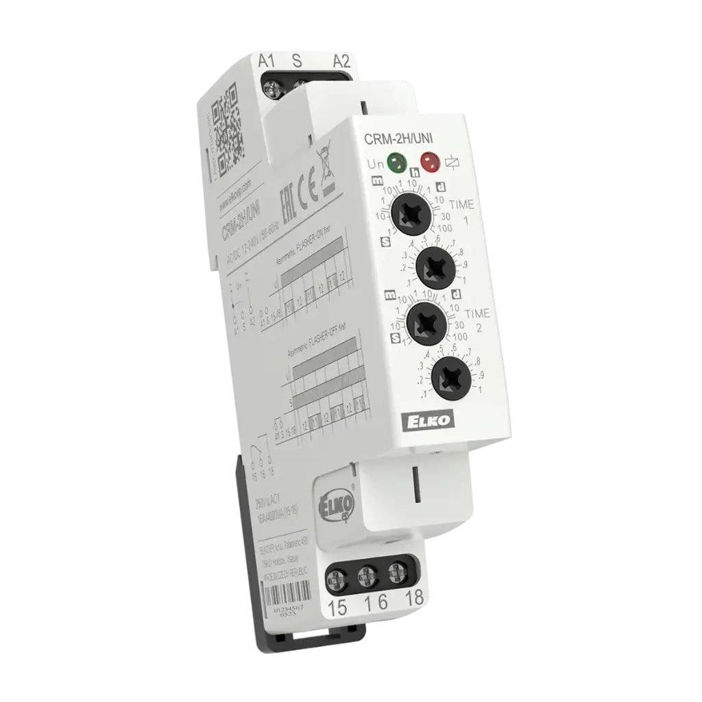 [CRM2H] Laika relejs darbs-pauze, 12-240 Vac/dc