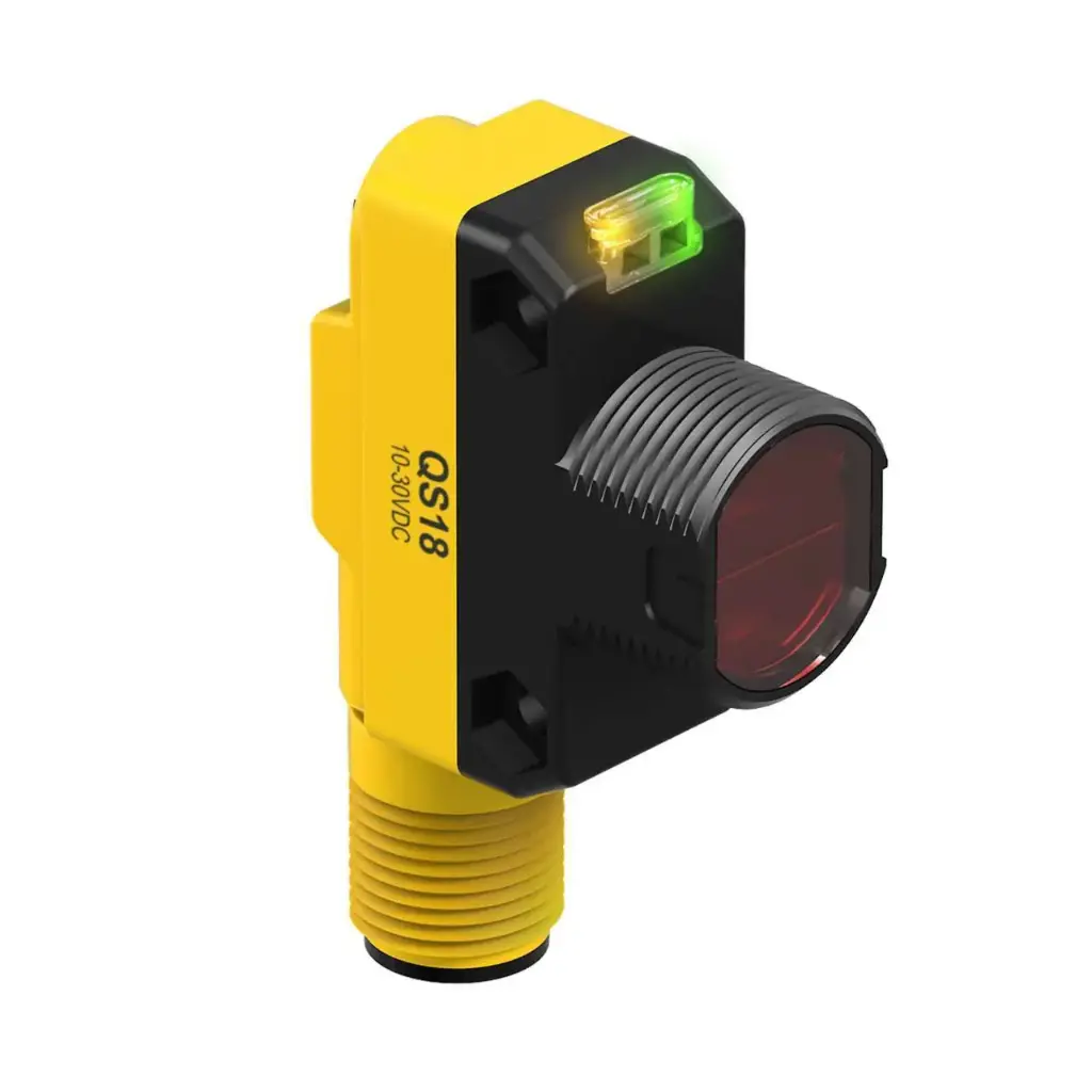 [3097634] Foto sensors QS18EP6XLPCQ8, caurspīdīgiem objektiem.