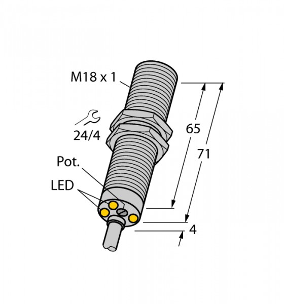 Inductive sensor speed DBI5U-M18E-AP4X3