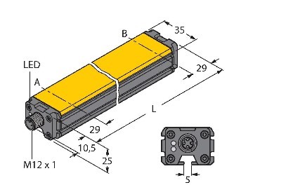 Linear position sensor LI200P0-Q25LM0-LIU5X3-H1151