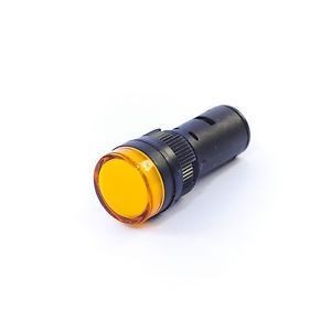LED lamp 16 mm, yellow-orange 24VDC