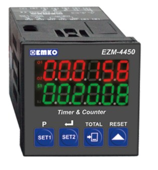 Skaitītājs EZM-4450.1 100-240AC, 2xrelay 3A, RS-232 ModBus, IP65/20