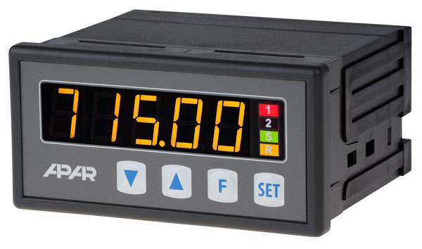 Flow meter AR715/S1/P/P/WA, pulse counter, PNP/NPN/reed inputs, 2 relays, 0/4-20mA output, 230VAC