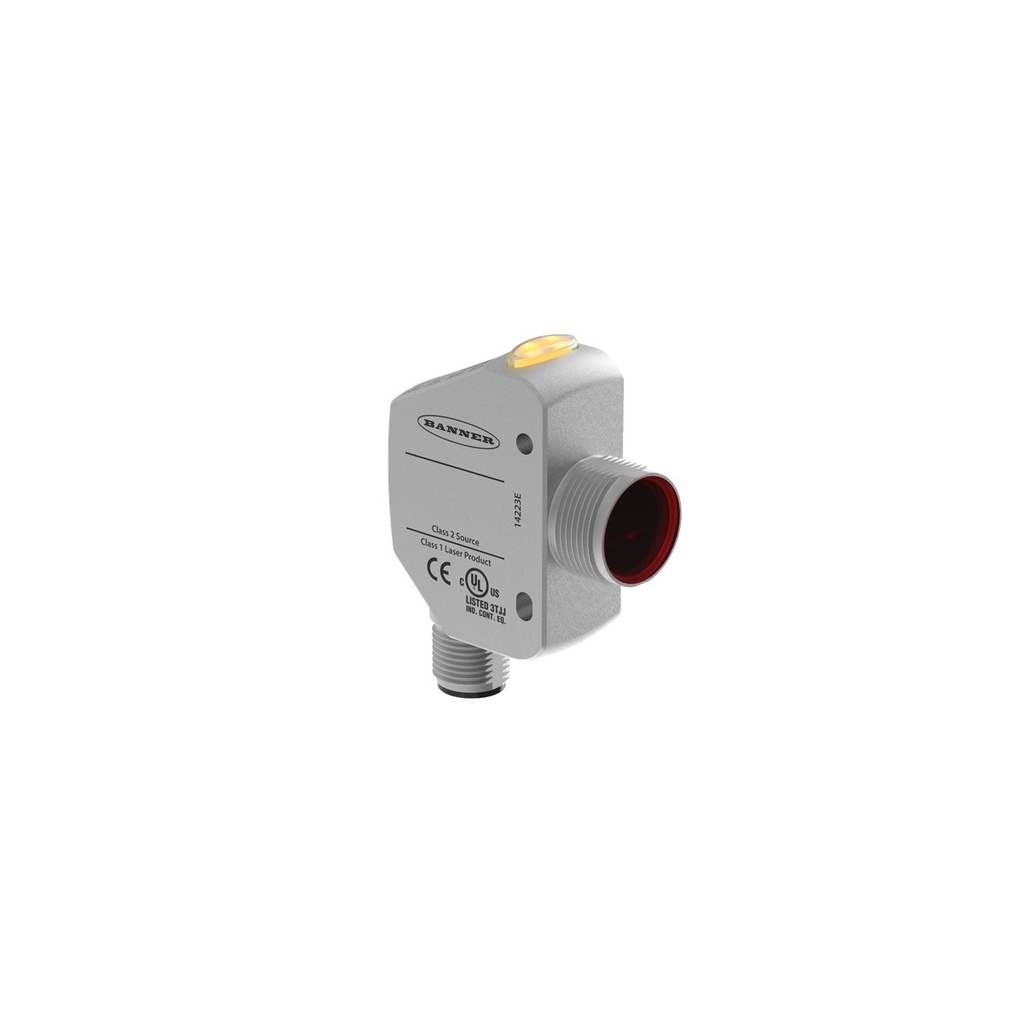 Laser distance sensor Q4XTULAF500-Q8, 25-500 mm, 0-10 V, stainless steel, 12-30VDC, M12 5-pin
