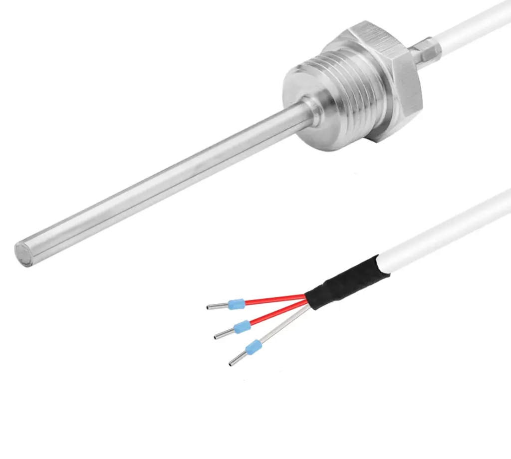 [ET211-D6E75-G12-PT100-S3] Temperature sensor PT100, 6x75mm, -50..200C, G1/2, 3 m cab.