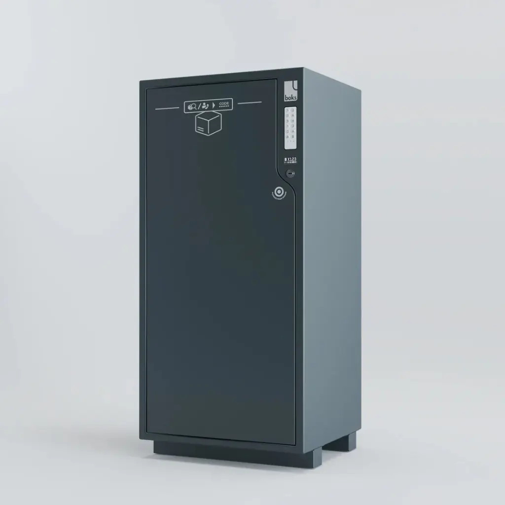 Parcelbox suitable for bigger parcels, app or code open/close, BLE