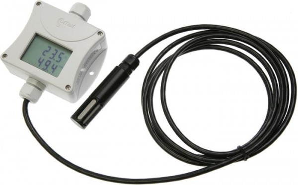 Temperature and humidity sensor 2 x 4/20mA, -30/+105 °C, 0/100%, 1 m cable