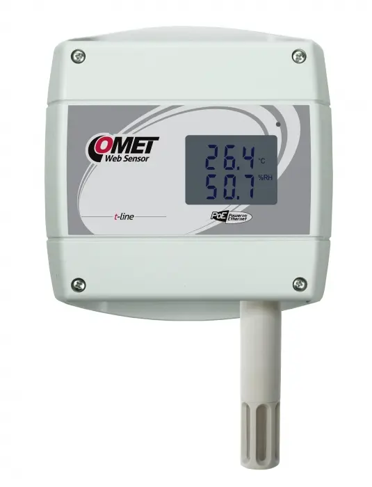 [T3610] Web Sensor with PoE - remote thermometer hygrometer with Ethernet interface T3610