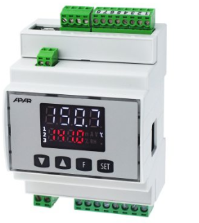 Temperatūras regulators 2-kanālu, universālā ieeja, 3x Relay, mA output, 230Vac