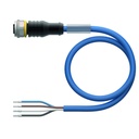 Connection cable RKC4.441T-10/TEB, M12, female, straight, 4-pin, 10m PVC