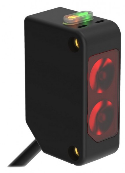 Photo sensor Q20PAF200, 200 mm BGS, PNP NO/NC, 2 m cabs.