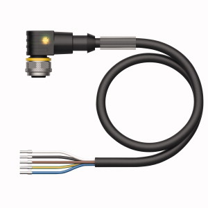 Konektors ar kabeli WKC5T-P7X3.1-15/TXL, LED
