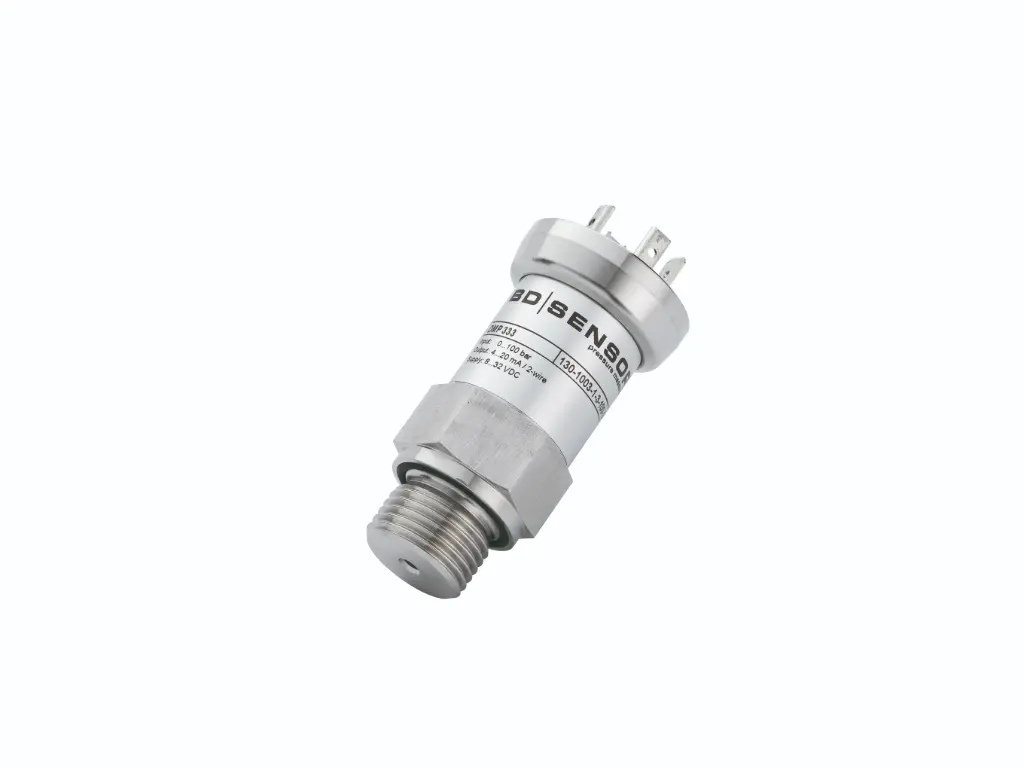 Pressure sensor DMP333, 0-100 bar, 0-20 mA, M22 x 1.5 DIN3852, with throttle screw, 5 value report