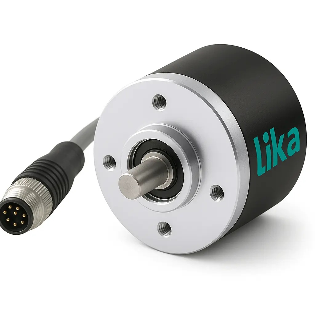 [I41-H4-00360-ZCU-06-ST-AM005] Encoder I41, 6 mm shaft, AB0/, 0.5 m, M12, 8 pin, pigtail
