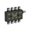 I/O Hub R95C-4B4UI-MQ, 4 discrete + 4 analog ports, Modbus RTU, 12-30VDC, M12