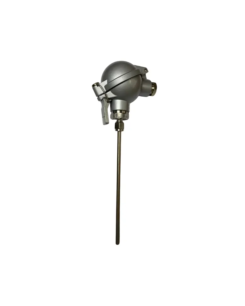 Temperature sensor PT100, 6x175 mm, 4-wire, max 500°C