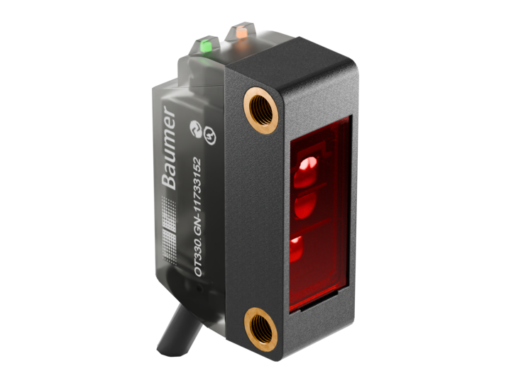 Foto sensors OT330.GN-GLZZJ.72OV/0030, background suppression, 0...2500mm, push-pull, IO-Link, M12 0.3m flylead