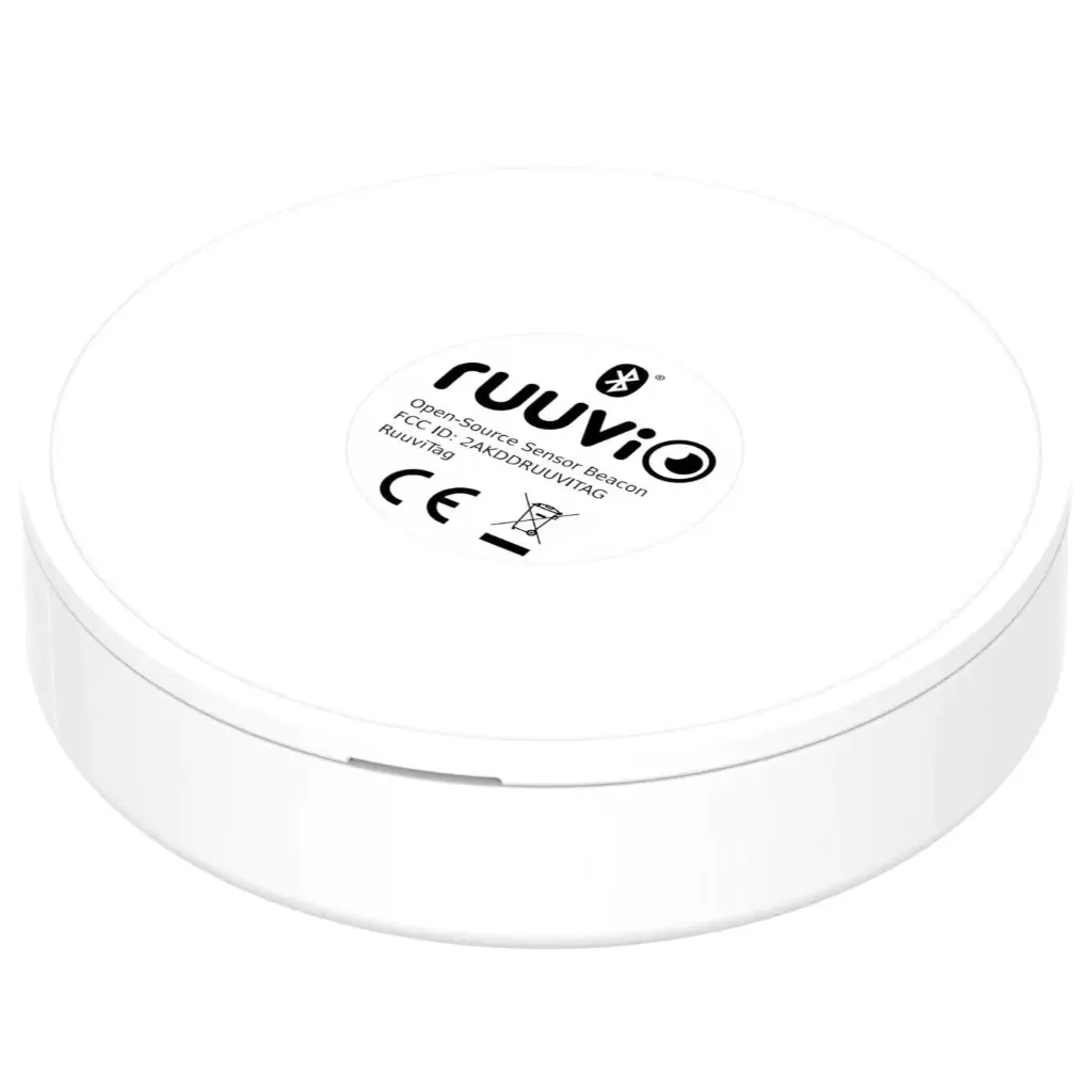 RuuviTag sensor, temperature, humidity, pressure, motion and distance