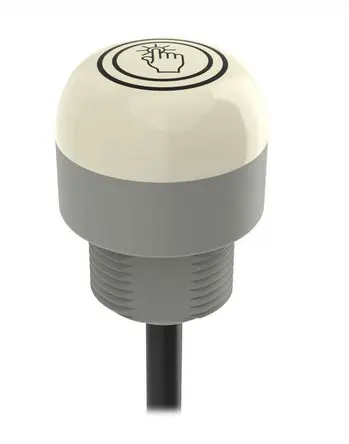 Touch button K30APT2FXRF2, red, PNP NO, 12-30VDC, 2 m cable, IP69K