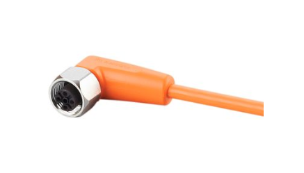 Connector cable EVT067, 2m, 4pin, angled, Stainless steel 1.4404 / 316L