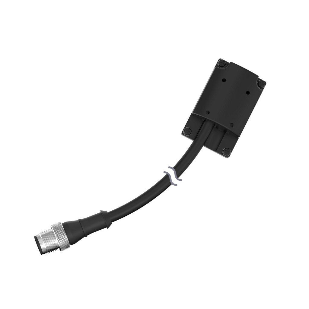 Konektors ar kabeli DES4-M51-D, S4B RD uz M12 paps 5-pin, 0.4 m, PVC