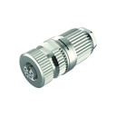 Konektors FW-ERKSM0516-PL-I-0613, M12 mamma taisns, L kodējums 4+FE, 12A 63VDC, IDC, 6...13mm kabelim, IP67