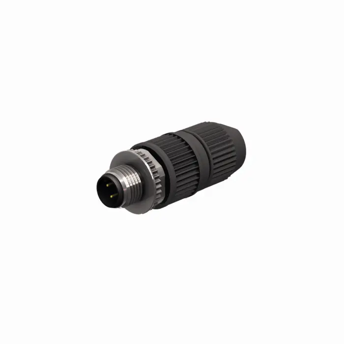 [6905408] Konektors HAS8141-16, M12 paps taisns, 4 kontakti A kodējums, IDC, 6...8mm kabelim, IP67