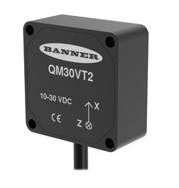 Vibration and temperature sensor QM30VT2, RS485, 2 m cabs.