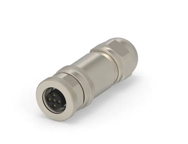 Izjaucams konektors M12 Female B-coded (Profibus), 5-pin, screw terminal, 6...8mm