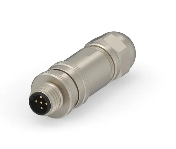Izjaucams konektors M12 Male B-coded (Profibus), 5-pin, 6...8mm