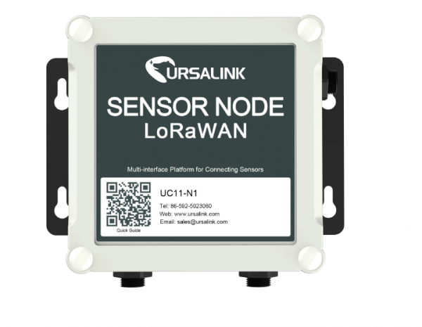 LoraWan kontrolieris UC11, RS232/RS485, 2x 4-20mA/0-10 V, IP67, 4900mAh, 5-24 VDC