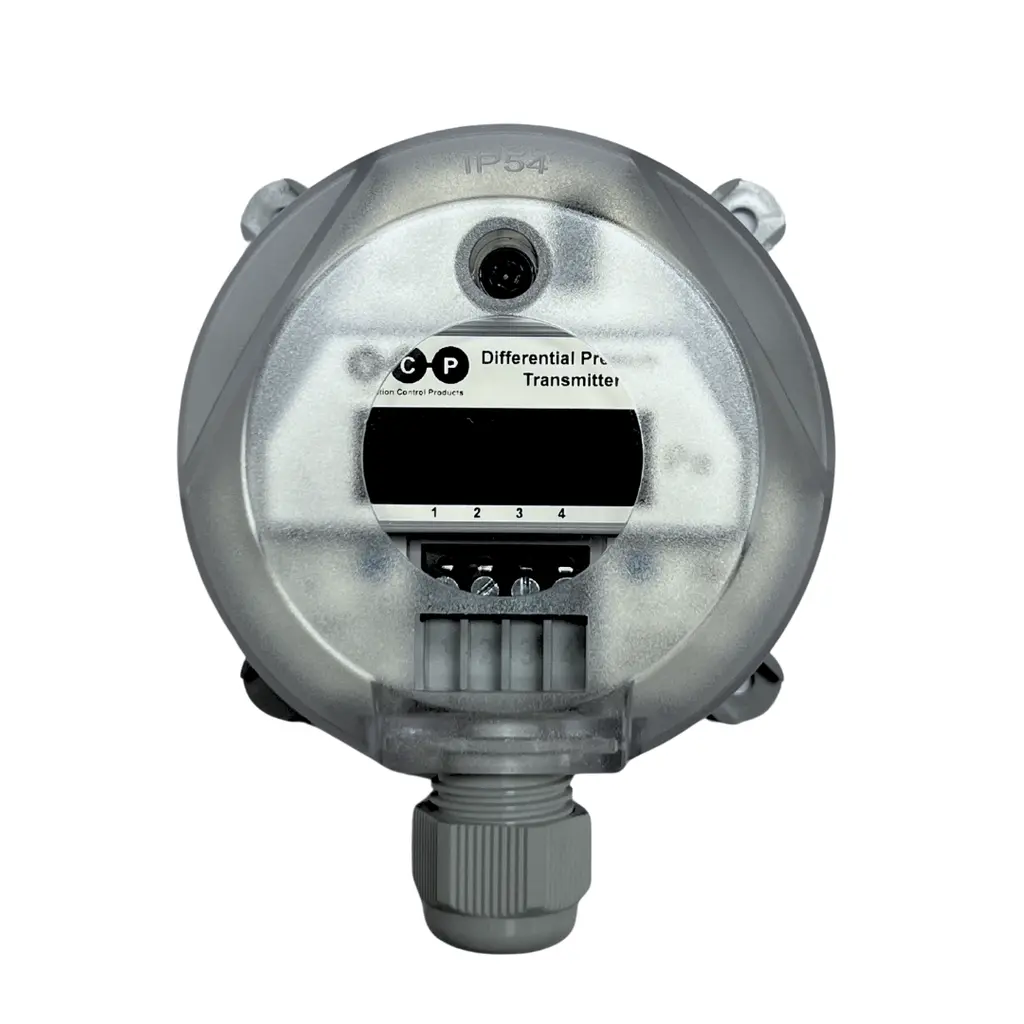 Differential pressure sensor, 0...100 Pa/0...250 Pa, 4-20 mA/0-10 V output, with display