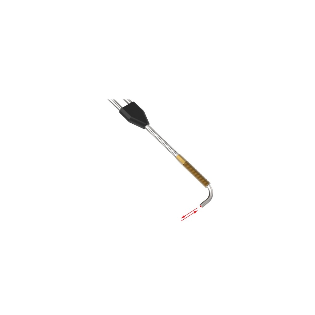 Optiskā šķiedra BTA23S, stikla, difūza, divzaru, leņķa gals, 5/16-24 UNF, 914 mm