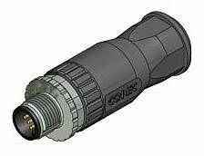 [N12MD5-CC] Konektors M12, paps, taisns, 5 pin (43-00102)