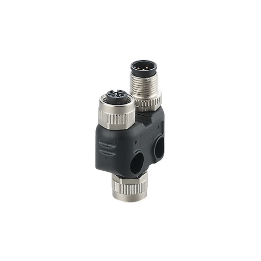 [E12529] Konektors Y-splitter, 5pin 1:1, M12, ZDO2H050ZDS0000-00STGH050ZDS